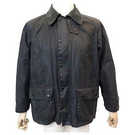 BARBOUR BEDALE UNA GIACCA105 GIACCA CAPPOTTO COTONE OLIO GIACCA BLU MARINO Blu navy