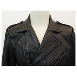 Autre Marque-THE AM CREW X MANINTOWN PERFECTO LIMITED EDITION JACKET 8 EX LEATHER BLACK JACKET-Black