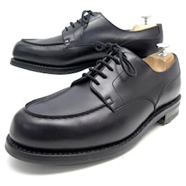 JM Weston-NEW JM WESTON DERBY GOLF SHOES 641 10.5E 44.5 LARGE BLACK LEATHER SHOES-Black