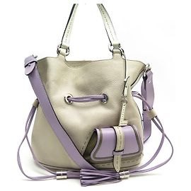 NOVA BOLSA LANCEL PREMIER FLIRT TAUPE E COURO ROXO10531 Bolsa Outro