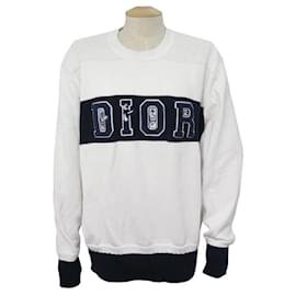 Christian Dior-NEW CHRISTIAN DIOR X KENNY SCHARF SWEATER 193M639AT360  l 50 COTTON SWEATER-White