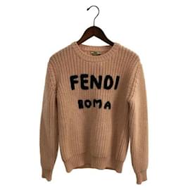Fendi-**[Used] FENDI 20AW / FZX624 AEPZ / Sweater (thick) / 40 / Wool / Pink-Pink
