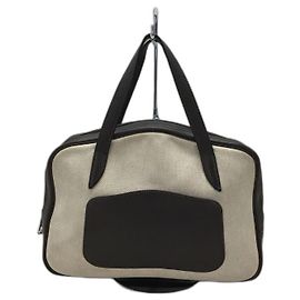 Hermès HERMES Doha / BG / Handbag / Canvas / CRM / Corner thread available Cream