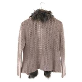 Fendi-**[Used] FENDI 100% cashmere / cardigan (thin) / 42 / cashmere / PNK-Pink