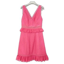 Three Floors Fashion Three Floor Camellia Rose Lace Dress Pink