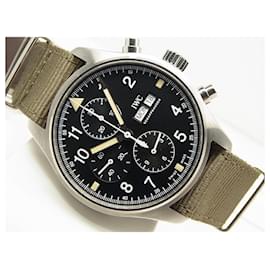 IWC-IWC Pilot's watch Chronograph IW377724 Genuine goods Mens-Silvery