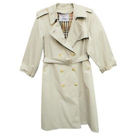 trench coat vintage das mulheres Burberry 36 / 38 Bege