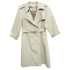 Burberry-trench coat vintage das mulheres Burberry 36 / 38-Bege