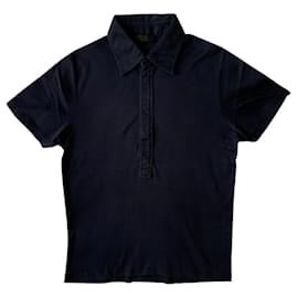 Prada-Poloshirt aus marineblauem Jersey-Marineblau