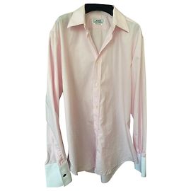Camicia Hermès Rosa in Cotone Rosa
