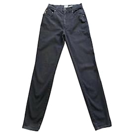Moschino-Calça jeans vintage Moschino cintura alta-Preto