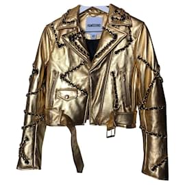Moschino-Moschino perfecto jacket-Golden
