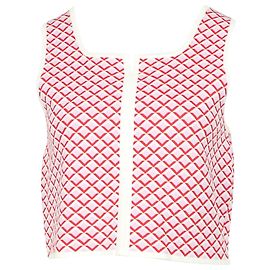 Sandro Paris – Vivianne – Strick-Crop-Top aus rosa Viskose Pink