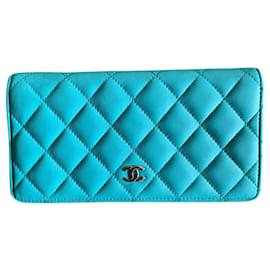 Chanel-Zeitloses/klassisches Portemonnaie-Blau