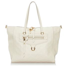 Louis Vuitton Weißes Monogramm Empreinte Lumineuse Weiß Roh