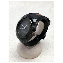 Gucci-GUCCI Quartz watch / analog / rubber / BLK-Black