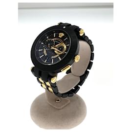 Versace-VERSACE Quartz watch / analog / stainless steel / BLK-Black