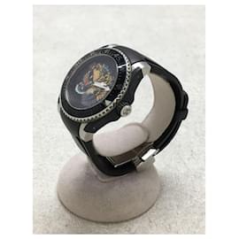 Gucci-GUCCI upperr Dive / Quartz Watch / Analog / Rubber / Black-Black