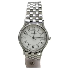Tiffany & Co-TIFFANY & CO. Quartz watch / analog / stainless steel / white / silver-Silvery