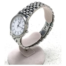 Tiffany & Co-TIFFANY & CO. Quartz watch / analog / stainless steel / white / silver-Silvery