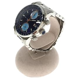 Paul Smith-Paul Smith BLOCK CHRONO / chronograph / quartz watch / analog / stainless steel / navy / silver-Silvery