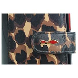 Christian Louboutin-Leopard Loubiflap iPhone 11 Crossbody Chain-Other