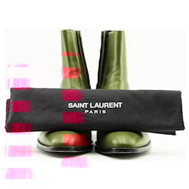 Yves Saint Laurent-Boots-Red