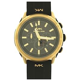 Michael Kors-MICHAEL KORS Quartz watch / analog / rubber / BLK-Black