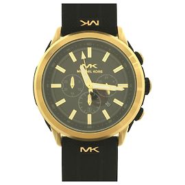 MICHAEL KORS Quarzuhr / analog / Kautschuk / BLK Schwarz