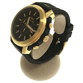 Michael Kors-MICHAEL KORS Quartz watch / analog / rubber / BLK-Black