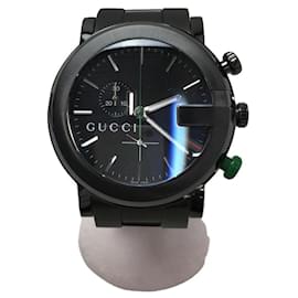 Gucci-GUCCI Quartz watch / analog / stainless steel / BLK-Black