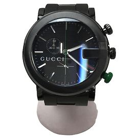 GUCCI Quarzuhr / analog / Edelstahl / BLK Schwarz