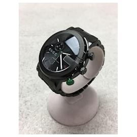 Gucci-GUCCI Quartz watch / analog / stainless steel / BLK-Black
