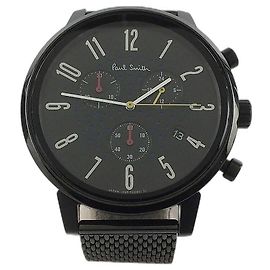 Paul Smith Quarzuhr / analog / Edelstahl / SCHWARZ / Schwarz