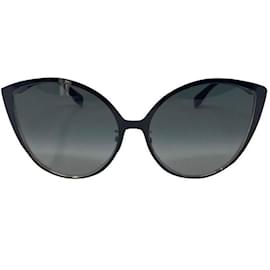 Fendi-occhiali da sole fendi cat eye new-Nero,Gold hardware