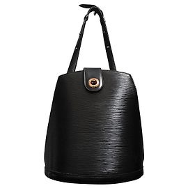 Louis Vuitton Cluny Epi Leather Black Handbag Black