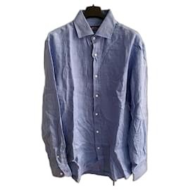 Ralph Lauren-Ralph Lauren Purple Label linen shirt-Light blue