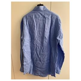 Ralph Lauren-Ralph Lauren Purple Label linen shirt-Light blue