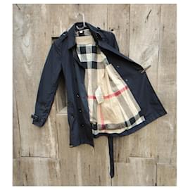Burberry-Burberry Brit trench coat size 4-Black