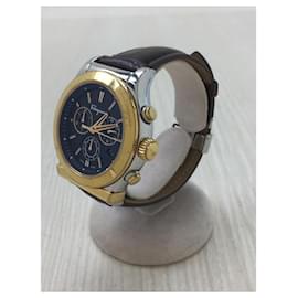 Salvatore Ferragamo-Salvatore Ferragamo Quartz watch / analog / leather-Brown
