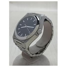 Gucci-GUCCI Self-winding watch / analog / stainless steel / BLK-Silvery