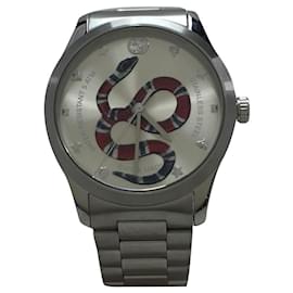 Gucci-GUCCI G-TIMELESS SNAKE BRACELET (38MM) Quartz watch / GRY / Gucci-Grey