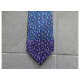 Hermès-new hermès tie with tag-Blue
