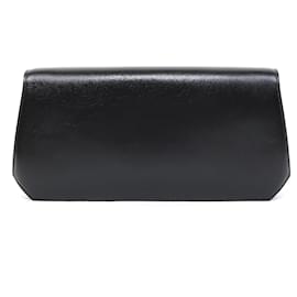 Hermès-*[Used] HERMES  Napoleon calf leather Black Clutch Bag-Black