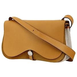 Hermès-*[Used] Hermes Sack Colorado MM Vash Liage Toile Ash Handbag Shoulder Bag 2way 3way Clutch Bag-Beige