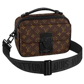 Louis Vuitton-LV S Lock mensageiro-Marrom