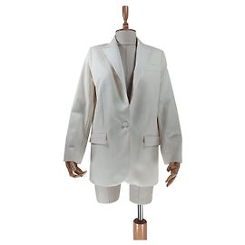 Zadig & Voltaire Wool Blazer Ivory White