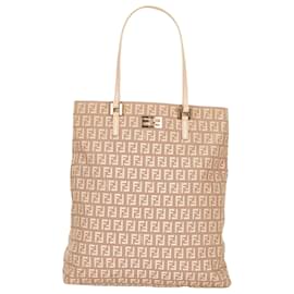 Fendi-Fendi Pink Zucchino Canvas Tote Bag-Pink