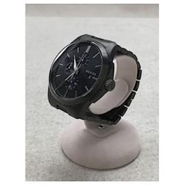 Gucci-GUCCI / Quartz Watch / Analog / BLK / GRY / G Timeless-Grey