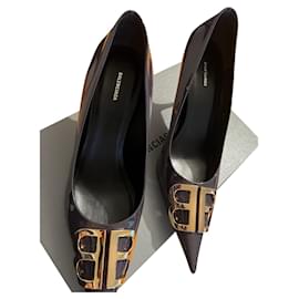 Balenciaga-BB Balenciaga Knife Pumps gray gold-Grey